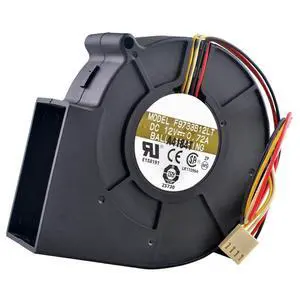 F9733B12LT 9.7 cm (97 mm) blower, dimensions 97 × 94 × 33 mm, DC 12V, 0.72A, 4-pin, centrifugal cooling fan, suitable for oven cleaners. F9733B12LT 9.7 cm (97 mm) blower, dimensions 97 × 94 × 33 mm, DC 12V, 0.72A, 4-pin, centrifugal cooling fan, suitable for oven cleaners.