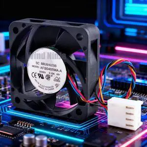 Silent 4cm/40mm AFB0405MA-A Cooling Fan - DC5V 0.10A, 4-pin dual ball bearing, suitable for Raspberry Pi, CPU, and other cases. Dimensions: 40x40x10mm. Silent 4cm/40mm AFB0405MA-A Cooling Fan - DC5V 0.10A, 4-pin dual ball bearing, suitable for Raspberry Pi, CPU, and other cases. Dimensions: 40x40x10mm.