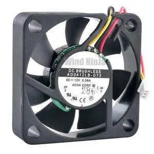 AD0412LB-G73 4cm 40mm Fan (40x40x10mm), DC12V 0.08A, Silent Cooling Fan with Dual Ball Bearings, Suitable for CPU and Power Supply Cases AD0412LB-G73 4cm 40mm Fan (40x40x10mm), DC12V 0.08A, Silent Cooling Fan with Dual Ball Bearings, Suitable for CPU and Power Supply Cases