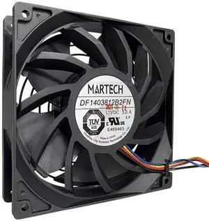 Suitable for DF1403812B2FN 140x140x38mm 12V 5A high-speed industrial cooling fan 1066 Avalon server DC fan Suitable for DF1403812B2FN 140x140x38mm 12V 5A high-speed industrial cooling fan 1066 Avalon server DC fan