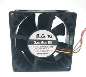 An 80mm fan is compatible with the 9G0812P1K04, featuring 12V PWM cooling, a speed of 7800 RPM, an airflow of 107.3 CFM, a current of 1.8A, and a noise level of 58 dBA. An 80mm fan is compatible with the 9G0812P1K04, featuring 12V PWM cooling, a speed of 7800 RPM, an airflow of 107.3 CFM, a current of 1.8A, and a noise level of 58 dBA.