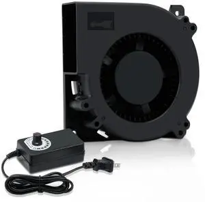 120mm AC computer fan blower, 12cm (120x120x32mm), centrifugal type, 120V/220V to 3V/12V 2A, with speed controller (blower with UK plug). 120mm AC computer fan blower, 12cm (120x120x32mm), centrifugal type, 120V/220V to 3V/12V 2A, with speed controller (blower with UK plug).