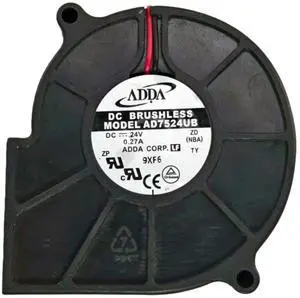 AD7524UB 75x75x30mm DC24V blower with turbine cooling, suitable for electronic products and industrial equipment, 4200RPM, 13.1CFM, 44.7dBA. AD7524UB 75x75x30mm DC24V blower with turbine cooling, suitable for electronic products and industrial equipment, 4200RPM, 13.1CFM, 44.7dBA.