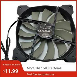 Computer case fan, 140mm x 25mm, 14cm, 3-pin, 0.3A, silent desktop. Computer case fan, 140mm x 25mm, 14cm, 3-pin, 0.3A, silent desktop.