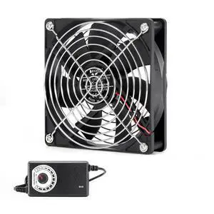 12cm/120mm High-speed, high-volume 110V/220V BTC/LTC mining rig workstation rack graphics card bracket heatsink fan (US) (1 fan with controller) 12cm/120mm High-speed, high-volume 110V/220V BTC/LTC mining rig workstation rack graphics card bracket heatsink fan (US) (1 fan with controller)