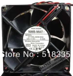 Square cooling fan for 3110GL-B4W-B54 brushless server, 8025 DC 12V 0.3A, 80*80*25mm. Square cooling fan for 3110GL-B4W-B54 brushless server, 8025 DC 12V 0.3A, 80*80*25mm.