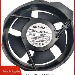 Suitable for 5915PC-12T-B30 172x150x38mm AC 115V high-temperature industrial metal cooling fan with overheat protection. Suitable for 5915PC-12T-B30 172x150x38mm AC 115V high-temperature industrial metal cooling fan with overheat protection.