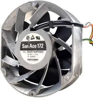 Suitable for motor 9GV5748P5H03, 172x150x51mm, oval shape, 48VDC, 96W, 400CFM, high torque industrial fan, 6300RPM. Suitable for motor 9GV5748P5H03, 172x150x51mm, oval shape, 48VDC, 96W, 400CFM, high torque industrial fan, 6300RPM.