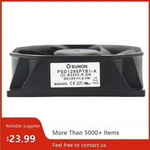 An 85mm 12V server cooling fan for the PSD1285PTB1-A projector, 3.7W power, dimensions 85x85x25mm, suitable for industrial network applications. An 85mm 12V server cooling fan for the PSD1285PTB1-A projector, 3.7W power, dimensions 85x85x25mm, suitable for industrial network applications.