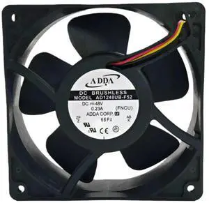 AD1248UB-F52 48V 0.23A 12038 Dual Ball Bearing Cooling Fan 120CFM 3200RPM Industrial DC Fan, Suitable for Inverters AD1248UB-F52 48V 0.23A 12038 Dual Ball Bearing Cooling Fan 120CFM 3200RPM Industrial DC Fan, Suitable for Inverters