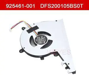 4-pin laptop cooling fans 925461-001, 925478-001, DFS200105BS0T, and 6033B0053801 for 17-AE, 17M-AE111DX, and 17-AE143NG models. 4-pin laptop cooling fans 925461-001, 925478-001, DFS200105BS0T, and 6033B0053801 for 17-AE, 17M-AE111DX, and 17-AE143NG models.