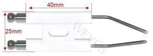 H-type ignition electrode for waste oil burners, WB04 ceramic electrode for waste oil burners. H-type ignition electrode for waste oil burners, WB04 ceramic electrode for waste oil burners.