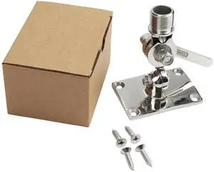 Marine VHF Antenna Mount SP003 Adjustable Base VHF Antenna Mount, 316 Stainless Steel Marine VHF Antenna Mount SP003 Adjustable Base VHF Antenna Mount, 316 Stainless Steel