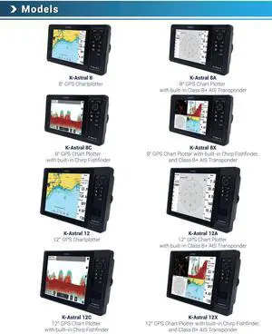 Easy-to-use multi-functional display in 8-inch or 12-inch sizes, featuring a high-sensitivity touchscreen and a traditional keyboard, system (K-Astral 12X) Easy-to-use multi-functional display in 8-inch or 12-inch sizes, featuring a high-sensitivity touchscreen and a traditional keyboard, system (K-Astral 12X)