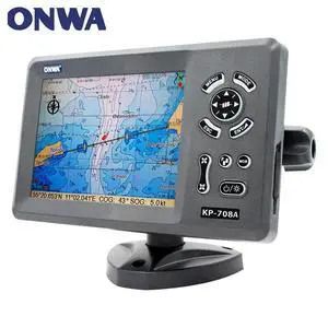 KP-708A 7-inch color LCD GPS chart reader with GPS antenna and built-in Class B AIS transponder - a combined marine GPS navigator. KP-708A 7-inch color LCD GPS chart reader with GPS antenna and built-in Class B AIS transponder - a combined marine GPS navigator.