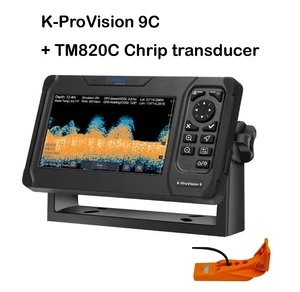 9-inch K-ProVision 9C GPS/CHIRP fish finder, marine waterproof touchscreen enhanced GPS/CHIRP fish finder with sensor (with TM820C Chrip). 9-inch K-ProVision 9C GPS/CHIRP fish finder, marine waterproof touchscreen enhanced GPS/CHIRP fish finder with sensor (with TM820C Chrip).