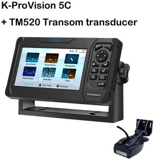 5-inch K-ProVision 5C GPS/CHIRP fish finder, marine waterproof touch-screen enhanced GPS/CHIRP fish finder with sensor (with TM520 crossbeam). 5-inch K-ProVision 5C GPS/CHIRP fish finder, marine waterproof touch-screen enhanced GPS/CHIRP fish finder with sensor (with TM520 crossbeam).