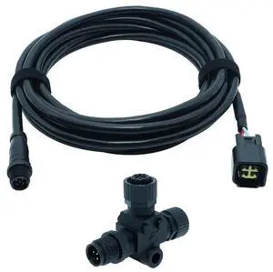 NMEA 2000 starter kit for outboard motors (2006 and later models), with N2K engine interface cable with T-connector for direct connection to engine D (motor kit). NMEA 2000 starter kit for outboard motors (2006 and later models), with N2K engine interface cable with T-connector for direct connection to engine D (motor kit).