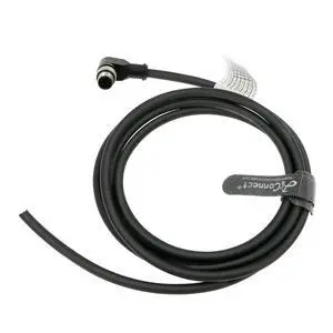 M12 Type A right-angle 8-pin male connector to flying wire cable, waterproof shielded industrial sensor cable, suitable for industrial camera automation (10M). M12 Type A right-angle 8-pin male connector to flying wire cable, waterproof shielded industrial sensor cable, suitable for industrial camera automation (10M).
