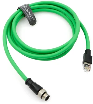 Industrial camera M12 D-type Ethernet cable, M12 4-pin male D-type to RJ45 shielded Cat5e high flexibility waterproof green (2M) Industrial camera M12 D-type Ethernet cable, M12 4-pin male D-type to RJ45 shielded Cat5e high flexibility waterproof green (2M)