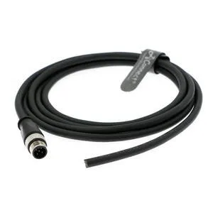 M12 5-pin male type A straight-through bare wire connector, aviation socket, industrial camera cable connector (1M) M12 5-pin male type A straight-through bare wire connector, aviation socket, industrial camera cable connector (1M)