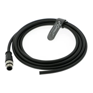 M12 Type A 4-pin male to bare wire DIY connector, aviation socket, industrial camera cable (8M) M12 Type A 4-pin male to bare wire DIY connector, aviation socket, industrial camera cable (8M)