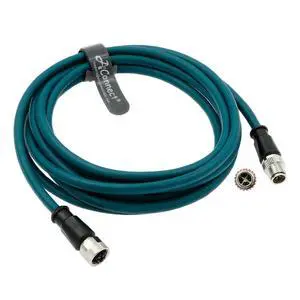 M12 8-pin X-Code male-to-female aviation sensor industrial cable, highly flexible shielded, suitable for device networks and fieldbus modules (300CM). M12 8-pin X-Code male-to-female aviation sensor industrial cable, highly flexible shielded, suitable for device networks and fieldbus modules (300CM).