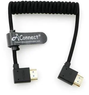 8K spiral HDMI 2.1 cable, supports 8K@60Hz and 4K@120Hz, 48Gbps ultra-high-speed braided cable, suitable for left turns and right bends. 8K spiral HDMI 2.1 cable, supports 8K@60Hz and 4K@120Hz, 48Gbps ultra-high-speed braided cable, suitable for left turns and right bends.