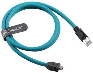 IX30G-A-10S-CV(7.0) Critical Industrial Ethernet Cable IX to RJ45 Cat6A High-Flexibility Cable Chain, Suitable for PLCs, Machine Vision Sensors, and PoE (5M) (Green) IX30G-A-10S-CV(7.0) Critical Industrial Ethernet Cable IX to RJ45 Cat6A High-Flexibility Cable Chain, Suitable for PLCs, Machine Vision Sensors, and PoE (5M) (Green)