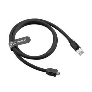 IX to RJ45 Cat6A Industrial Ethernet Cable IX30G-A-10S-CV(7.0) Industrial Automation Sensor PoE High-Flexibility Cable Carrier (1 M) (Black) IX to RJ45 Cat6A Industrial Ethernet Cable IX30G-A-10S-CV(7.0) Industrial Automation Sensor PoE High-Flexibility Cable Carrier (1 M) (Black)