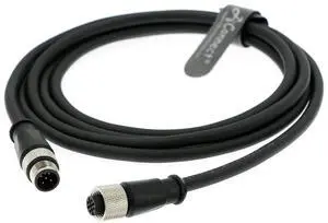 M12 5-pin male A-type coded to 5-pin female industrial shielded cable and aviation sensor connector, suitable for device network fieldbus modules (2M). M12 5-pin male A-type coded to 5-pin female industrial shielded cable and aviation sensor connector, suitable for device network fieldbus modules (2M).