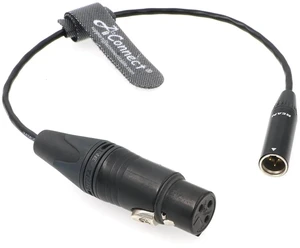 XLR audio/microphone 3-pin mini XLR male to XLR female adapter cable, suitable for 4K 6K cameras, video assistance, 4K 8K, 30cm. XLR audio/microphone 3-pin mini XLR male to XLR female adapter cable, suitable for 4K 6K cameras, video assistance, 4K 8K, 30cm.