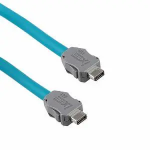 IX to IX Industrial IX30G-A-10S-CV A-Key Cat6a shielded Ethernet cable, suitable for PLC, machine vision, automation sensors and cable chain connections (50CM) (Green). IX to IX Industrial IX30G-A-10S-CV A-Key Cat6a shielded Ethernet cable, suitable for PLC, machine vision, automation sensors and cable chain connections (50CM) (Green).