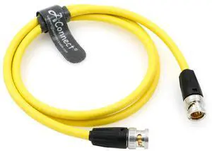 12G High-Definition BNC SDI BNC Cable, BNC Male-to-Male 75 Ohm Coaxial Cable, Suitable for 4K Cameras, Yellow, 1 Meter 12G High-Definition BNC SDI BNC Cable, BNC Male-to-Male 75 Ohm Coaxial Cable, Suitable for 4K Cameras, Yellow, 1 Meter