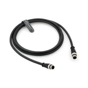 Shielded flexible Ethernet cable M12, 4-pin D-type male to 4-pin D-type male Cat5e Ethernet waterproof cable, suitable for industrial cameras (3M 9.84Ft). Shielded flexible Ethernet cable M12, 4-pin D-type male to 4-pin D-type male Cat5e Ethernet waterproof cable, suitable for industrial cameras (3M 9.84Ft).
