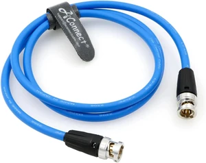 12G High-Definition BNC SDI BNC Cable, BNC Male to Male 75 Ohm Coaxial Cable, Suitable for 4K Cameras, Blue 1-meter Straight 12G High-Definition BNC SDI BNC Cable, BNC Male to Male 75 Ohm Coaxial Cable, Suitable for 4K Cameras, Blue 1-meter Straight