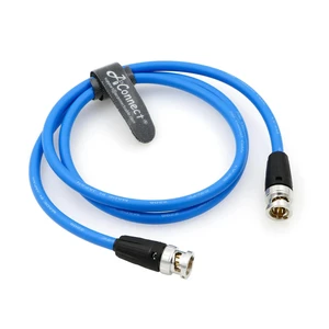 12G High Definition BNC SDI BNC Cable, BNC Male to Male 75 Ohm Coaxial Cable, Suitable for 4K Cameras, Blue 50cm Straight 12G High Definition BNC SDI BNC Cable, BNC Male to Male 75 Ohm Coaxial Cable, Suitable for 4K Cameras, Blue 50cm Straight