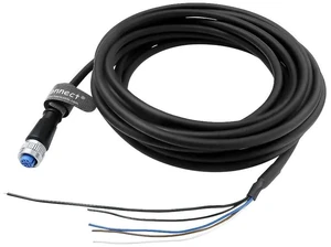 6.6 ft (2 m) M12 Type A coded 4-pin female to open-end power I/O cable, shielded drag chain cable, suitable for sensors, actuators, and industrial automation equipment. 6.6 ft (2 m) M12 Type A coded 4-pin female to open-end power I/O cable, shielded drag chain cable, suitable for sensors, actuators, and industrial automation equipment.