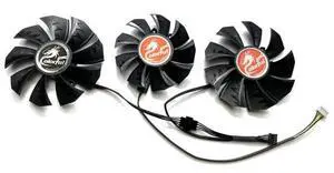 Three fans for graphics cards compatible with RTX 3060, RTX 3070, RTX 3080, and RTX 3090. Three fans for graphics cards compatible with RTX 3060, RTX 3070, RTX 3080, and RTX 3090.