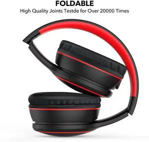 Bluetooth Headphones Over Ear, 2 EQ Music Modes (Normal/Bass) and 50H Playtime Wireless Headphones with Mic, Lightweight Folding HiFi Stereo Headset for iPad/Travel/Tablet/PC/Home (Black) Bluetooth Headphones Over Ear, 2 EQ Music Modes (Normal/Bass) and 50H Playtime Wireless Headphones with Mic, Lightweight Folding HiFi Stereo Headset for iPad/Travel/Tablet/PC/Home (Black)