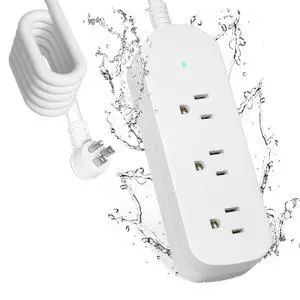 Outdoor Power Strip Weatherproof 3 FT Extension Cord Waterproof Surge Protector Power Strip, 3 AC Outlets, 1625W Overload Protection, for Camping, Home, Office, Garden Outdoor Power Strip Weatherproof 3 FT Extension Cord Waterproof Surge Protector Power Strip, 3 AC Outlets, 1625W Overload Protection, for Camping, Home, Office, Garden
