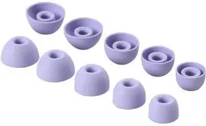 Replacement Eartips Silicone Buds Ear Tips Set for Wireless Earbuds, 10 Pairs (Hyper Purple) Replacement Eartips Silicone Buds Ear Tips Set for Wireless Earbuds, 10 Pairs (Hyper Purple)