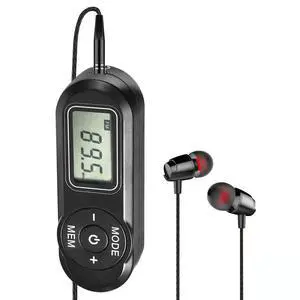 Personal Portable FM Radio with Digital Tuning LCD Display, Mini Pocket Radio with Headphones and Belt Clip for Walking Jogging, Upgrade Volume Control Personal Portable FM Radio with Digital Tuning LCD Display, Mini Pocket Radio with Headphones and Belt Clip for Walking Jogging, Upgrade Volume Control