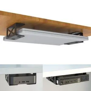 Desk Laptop/Mini PC Storage Mount, CPU Holder, Compatible with OptiPlex, Mac Book, Mac mini and More. Desk Laptop/Mini PC Storage Mount, CPU Holder, Compatible with OptiPlex, Mac Book, Mac mini and More.