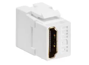 Feed Through, QuickPort HDMI Connector, 40834-W, White Feed Through, QuickPort HDMI Connector, 40834-W, White