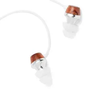 Premium Genuine Wood in-Ear Noise-isolating Headphones, Earbuds, Earphones with Mic (White) Premium Genuine Wood in-Ear Noise-isolating Headphones, Earbuds, Earphones with Mic (White)