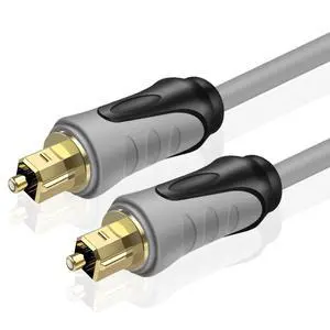 Digital Audio Cable 6 Feet - Premium Hi-Fi Fiber Optic Cable with Gold Plated Toslink Connector for Soundbar & Audio Devices Digital Audio Cable 6 Feet - Premium Hi-Fi Fiber Optic Cable with Gold Plated Toslink Connector for Soundbar & Audio Devices