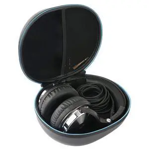 Hard Carrying Case for Wired Over Ear Headphones Studio Monitor & Mixing DJ Stereo Headsets Hard Carrying Case for Wired Over Ear Headphones Studio Monitor & Mixing DJ Stereo Headsets