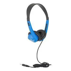 Stereo School Headphones with Heavy Duty Cord, Blue Stereo School Headphones with Heavy Duty Cord, Blue