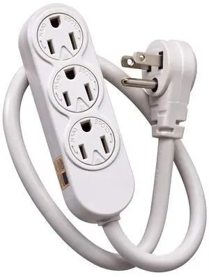 3-Outlet Power Strip for Use Inside Structured Media Center, 49605-APS, White 3-Outlet Power Strip for Use Inside Structured Media Center, 49605-APS, White